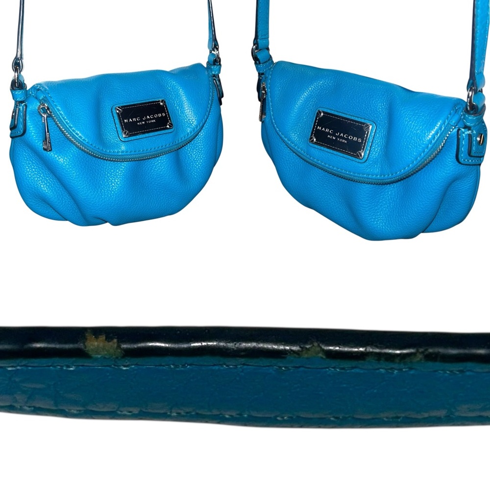 Marc Jacobs Natasha Hobo Vibrant Blue Crossbody Bag - Picture 10 of 11